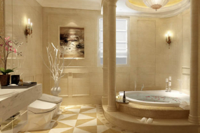Phòng tắm Penthouse lộng lẫy, hoàn hảo đến từng chi tiết